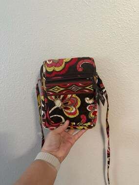 Vera Bradley Puccini Pattern Crossbody Hipster Bag